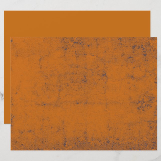 Padrão de Textura de Decoupage Laranja de Fumaça V (Frente/Verso)