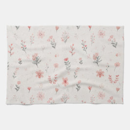 Padrão de Toalha de Cozinha Floral Macia