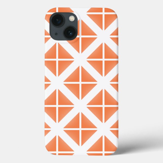 Padrão de Triângulo de Trendy Laranja (Verso)