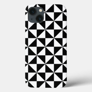 Padrão De Triângulo Preto E Branco
