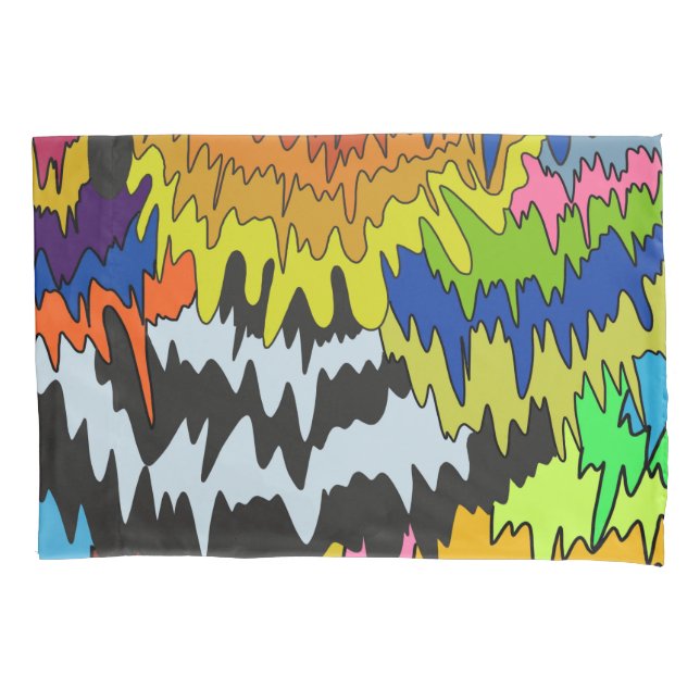 Padrão de Triquete de Stripe Colorida de Pista Líq (Frente)