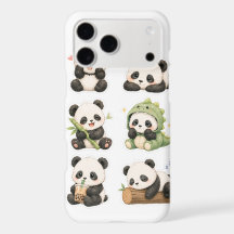 Padrão de Urso Panda Kawaii Fofo para iPhone 17 Pr