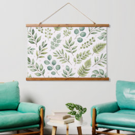 Padrão de Vegetação em Aquarela | Folhas Botânicas