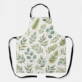 Padrão de Vegetação em Aquarela | Folhas Botânicas