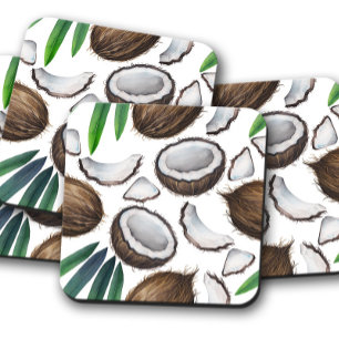 Padrão de Verão de Coconut Porta copos de côco