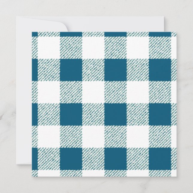 Padrão de Verificação de Gingham Verde Azul (Frente)