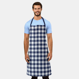 Padrão de Verificação do Gingham Branco Azul do Ma
