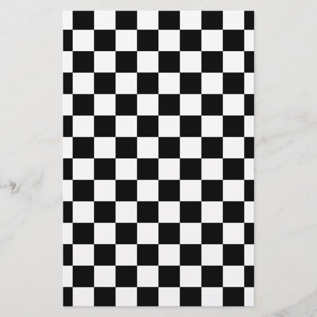 Padrão de verificação preto e branco (Frente)