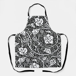 Padrão de videira preta e branca de William Morris