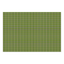 Padrão de Vidraça Xadrez Verde Abacate Retro