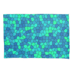 Padrão de Vidro Azul Ciano Verde Teal