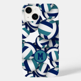 Padrão de volleybolas de marinho azul