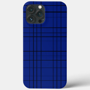 Padrão de xadrez azul