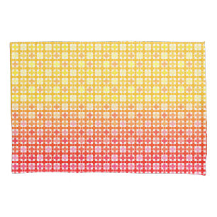 Padrão de xadrez do gradiente vermelho amarelo