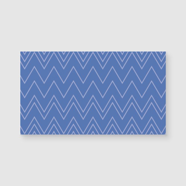 Padrão de ziguezague azul, moderno, simples, legal (Frente)
