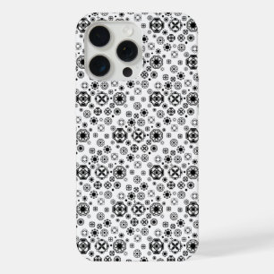 Padrão decorativo arabesco preto e branco fofo