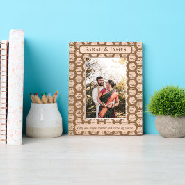 Padrão Decorativo de Nomes de Casais de Monograma 