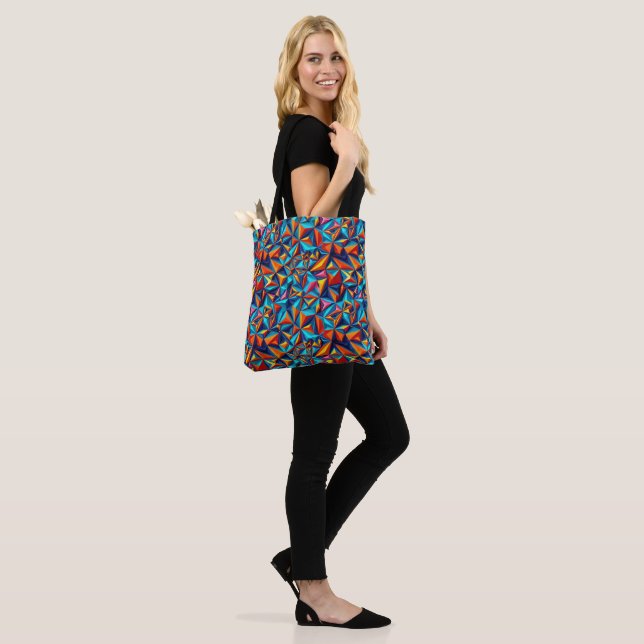 Padrão digital geométrico abstrato 18 - Tote Bag (No(a) Modelo)