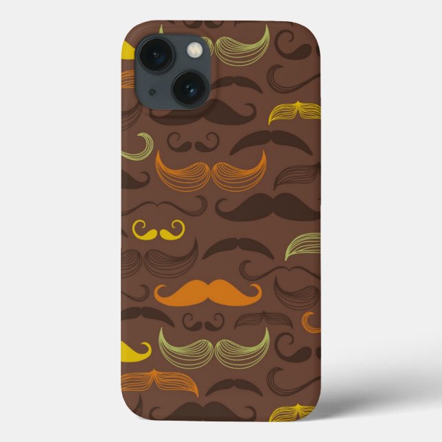 Padrão do bigode, estilo retrô 5 (Verso)
