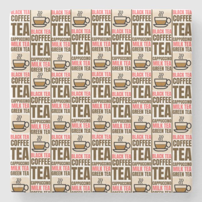 PADRÃO DO CHÁ DE CAFÉ, Porta copos de pedra (Frente)