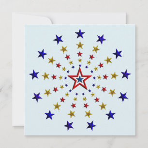 Padrão do Convite de festas das Estrelas Patriót