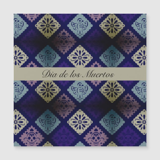 Padrão do Dia de los Muertos personalizável (Frente)