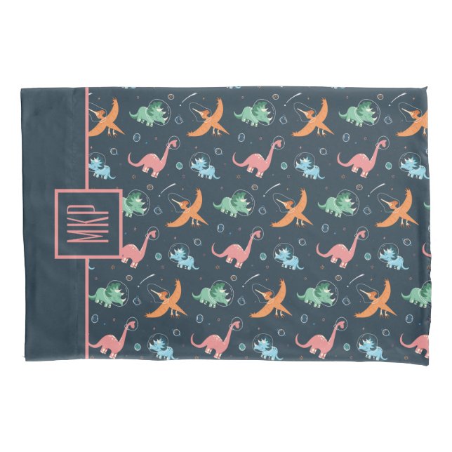 Padrão do Dinossauro Espacial Personalizado (Frente)