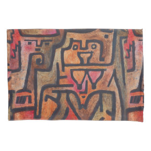 Padrão do Expressionista Vermelho Klee Abstrato