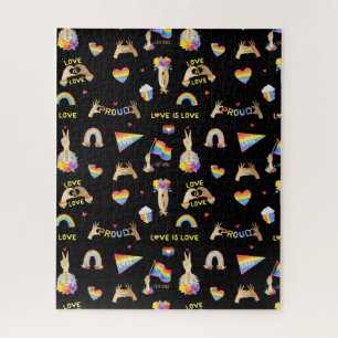 Padrão do Orgulho Arco-Íris LGBTQ Quebra-cabeça