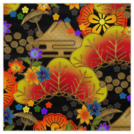 padrão do tecido kimono japonês em preto