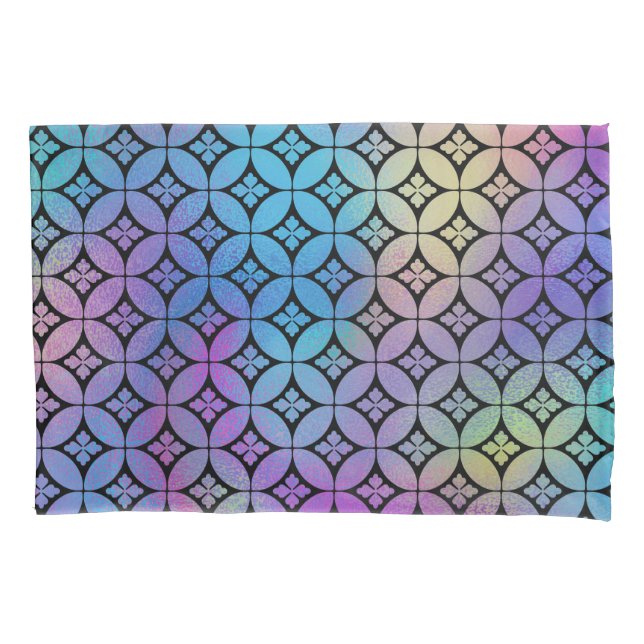 Padrão dos Círculos Florais de Abstrato Coloração  (Frente-Esquerda)