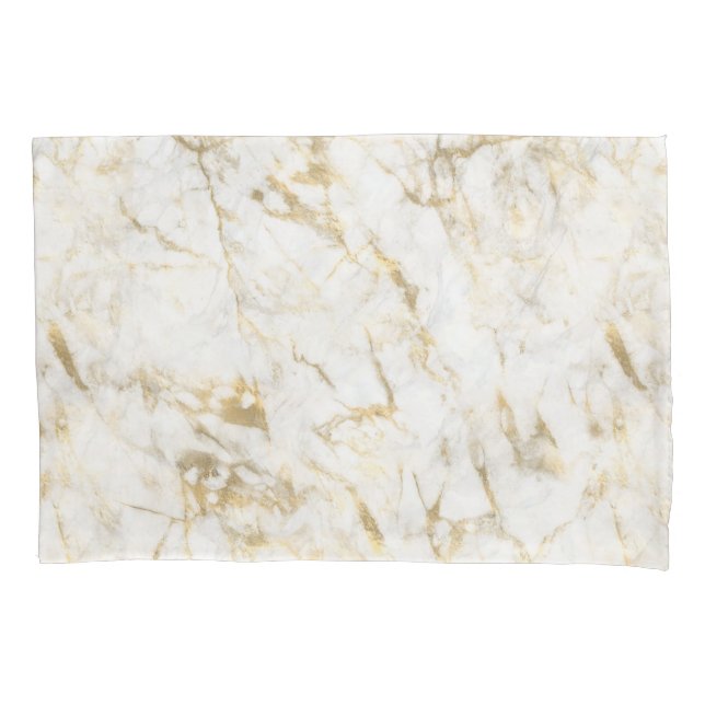 Padrão Dourado de mármore branco de luxo (Frente)