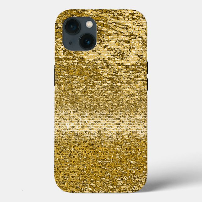 Padrão Dourado do mosaico capas de iphone Maiúscul (Verso)