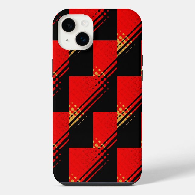 Padrão Dourado Rustic Red Black (Verso)