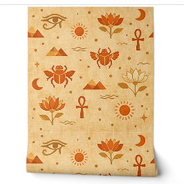 Padrão Egípcio Boho Terroso-Minimalista Faraônico