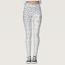 Padrão Elegante Hexagon Starburst - Leggings