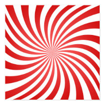Padrão Espiral Vermelho e Branco - Impressão Digit