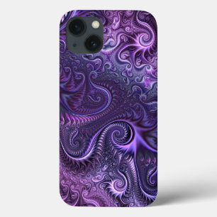 Padrão espiral violeta e lilás coloridas abstrato