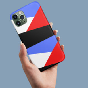 Padrão estético de blocos coloridos Red BLue