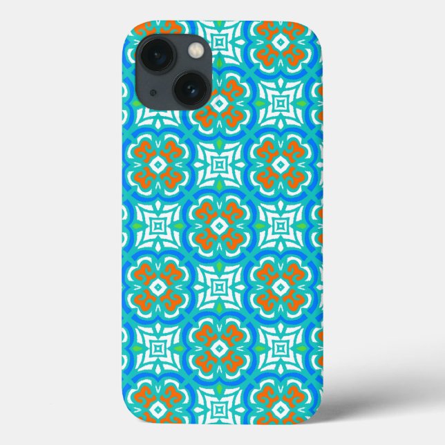 Padrão étnico teal (Verso)