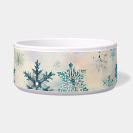 Padrão Flocos de Neve Vintage - Tigela