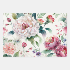Padrão floral asiático delicado e elegante de aqua
