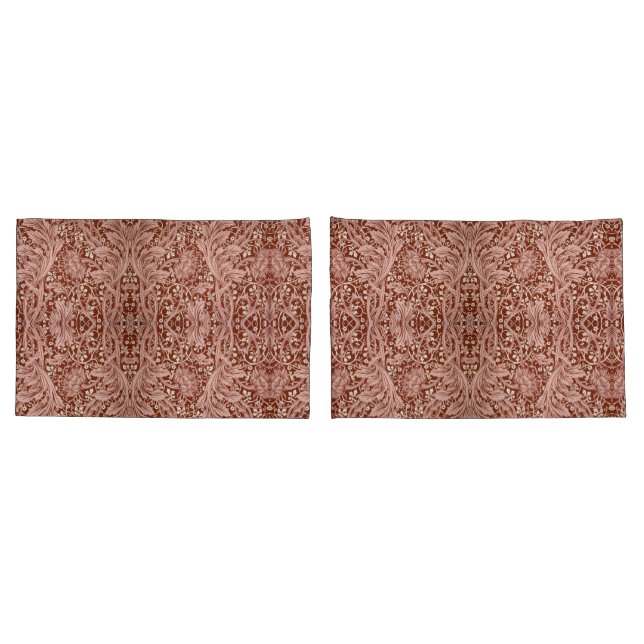 Padrão Floral Azul Branco Elegante William Morris  (Verso - conjunto)