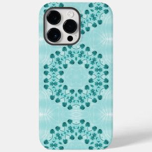 Padrão Floral, Azul Teal