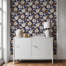 Padrão Floral Botânico do Beige Lily