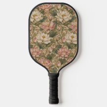 Padrão Floral Botânico Lótus de Água Vintage