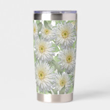 padrão floral branco