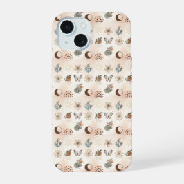 Padrão Floral Celestial Boho