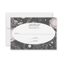 Padrão Floral Cinza/Branco - RSVP
