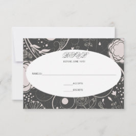 Padrão Floral Cinza/Branco - RSVP